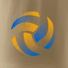 Volejbalový míč rastr barevný