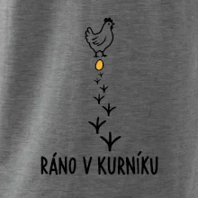 Ráno v kurníku slepice a vejce