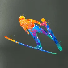 Skokan na lyžích splash