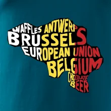 Mapy - názvy měst - Belgie