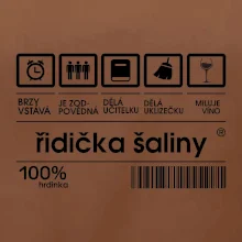 Čárový kód - řidička šaliny