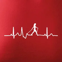 EKG nordic walking žena