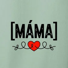 Nápis máma a srdce