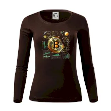 Bitcoin logo s grafy Bitcoin logo s grafy