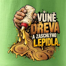 Vůně dřeva a zaschlýho lepidla - kapající lepidlo a letokruhy