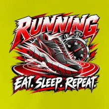 Běžecká bota se stopkami eat sleep repeat