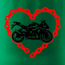 Moto srdce řetěz - supersport