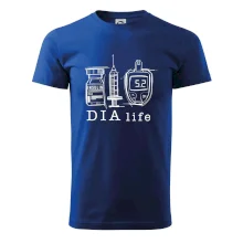 D I A life - kreslený insulin injekce a glukometr