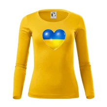 Ukrajina srdce vlajka