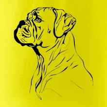 Boxer černá kresba