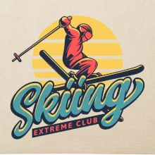 Skiing winter extreme cup