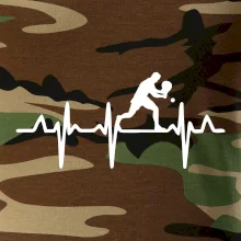 EKG stolní tenista stojící