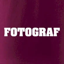 Novinář nápis - Fotograf