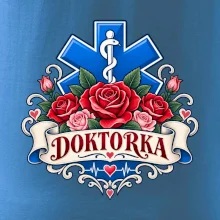 Doktorka - kříž a růže