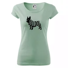 Bulldog  nápis v těle