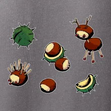 Kaštanová zvířátka - obdelník