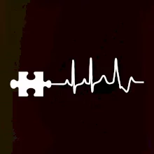 EKG puzzle rozpojené