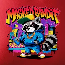 Mýval - masked bandit grafitti