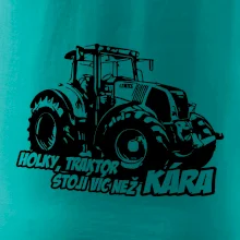 Holky, traktor stojí víc než kára