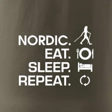 Nordic walking eat sleep