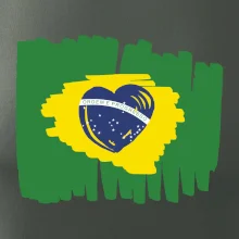 Brazílie vlajka srdce
