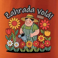 Zahrada volá - zahradník a slunečnice