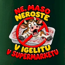 Maso neroste v igelitu v supermarketu
