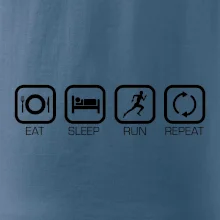 Eat sleep run repeat v řadě