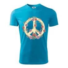 Peace symbol pískový