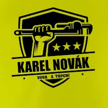 Instalatér - Erb vlastní nápis