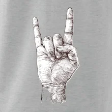 Rocková ruka kreslená
