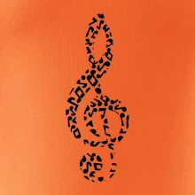 Houslový klíč z not