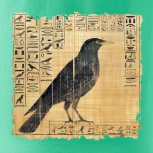 Egyptské hieroglyfy pták