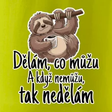 Dělám, co můžu. A když nemůžu, tak nedělám.