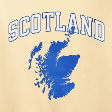 Scotland nápis s mapou