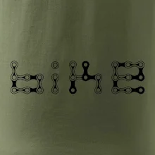 Bike nápis řetěz