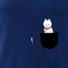 Kočka s rybou v kapse