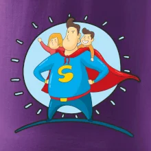 Táta superman - holka a kluk