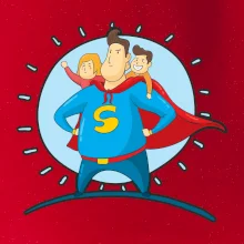 Táta superman - holka a kluk