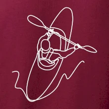 Kajak  ze shora jedním tahem