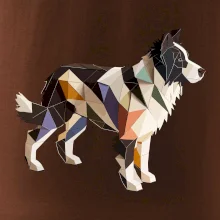 Border colie slepená z papíru