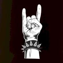 Rock ruka s náramkem