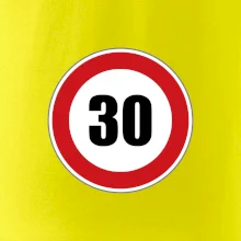 Dopravní značka - omezení rychlosti 30