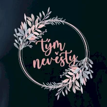 Tým nevěsty květinový kruh růžový