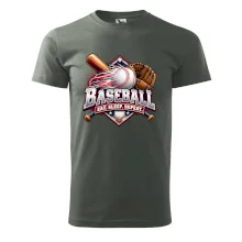 Baseballová pálka s rukavicí eat sleep repeat
