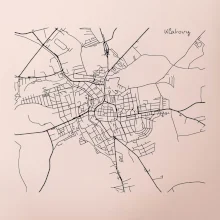 Mapy měst černobílé Klatovy