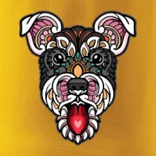 Knírač hlava barevná