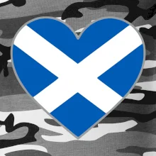 Skotské srdce na prso