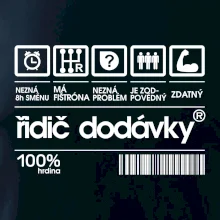 Čárový kód - řidič dodávky Čárový kód - řidič dodávky