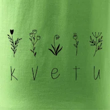 Kvetu - Nápis s květinami